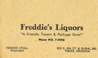 Freddie's Liquor Writing Pad