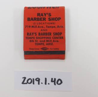 Ray's Barber Shop Matchbook