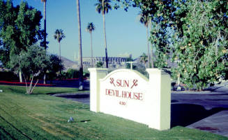 Sun Devil House sign, 430 N. Scottsdale Rd.