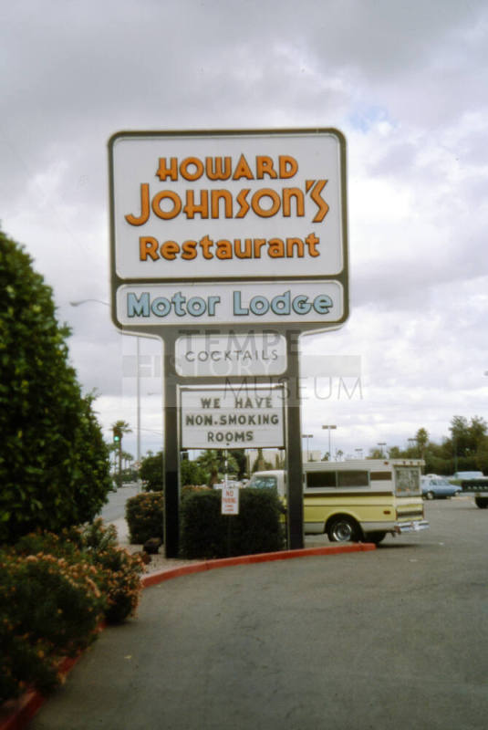Howard Johnson's sign, 225 E. Apache Blvd.