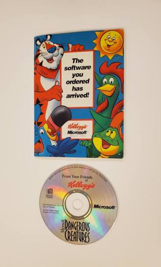 Microsoft Dangerous Creatures CD with Kellogs Packaging