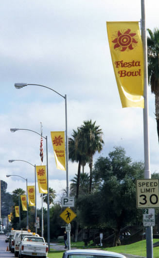 Fiesta Bowl banners on 5th Street