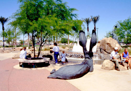 "Rabbits" and Fountain, Centerpoint