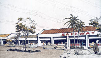 Rendition of Safeway Plaza, Broadway and Rural Rds.