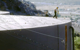 Workers at Water Storage Tank, Bell Butte