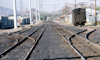 Railroad tracks near downtown Tempe