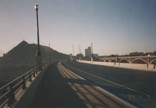 Looking South - Northbound Mill Avenue Bridge