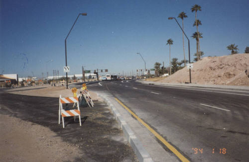 North End of Project - Northbound and Southbound Mill Avenue at Curry Road