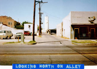 Alley east of Mill Ave. looking north