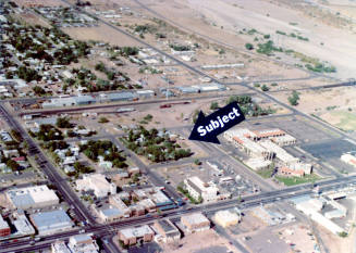Aerial view of downtown Tempe west of Mill Ave.