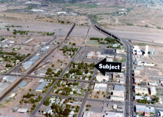 Aerial view of downtown Tempe west of Mill ave.