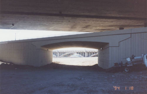Looking West - North Bank Overpass Bridge