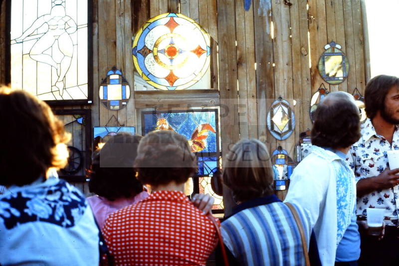 1976 Haydens Ferry Arts & Craft Fair, stained glass display