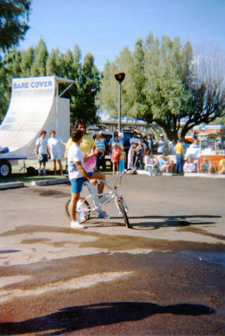Bike Tricks at Oktoberfest at Tempe Beach Park