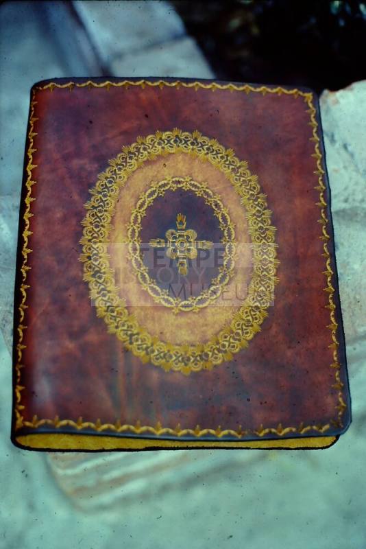 Euphoria Leather Book Cover with Embroidery