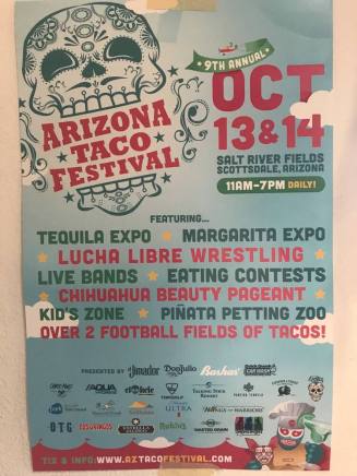 9th Annual Arizona Taco Festival Poster