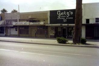 Storefronts of Getz's and The Place