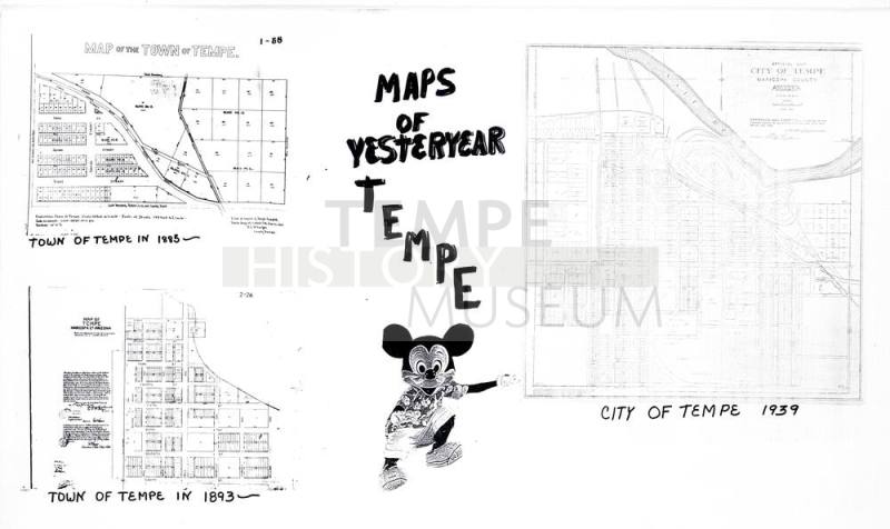 Maps - Three Maps of Yesteryear - Tempe 1885, 1893, 1939