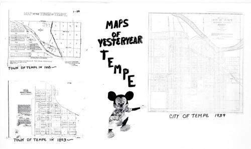Maps - Three Maps of Yesteryear - Tempe 1885, 1893, 1939