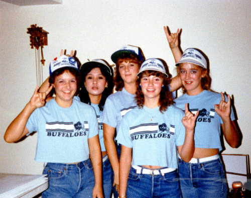 Tempe High School - 5 Girls in Light Blue tee Shirts