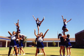Tempe High School - Cheerleaders in a Formation