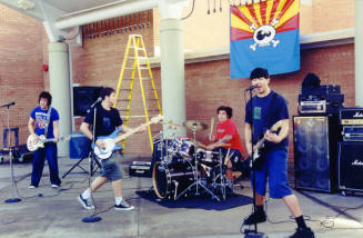 Tempe High School - Student Band in Courtyard