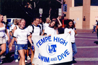 Tempe High School - Swim and Dive Team at Parade