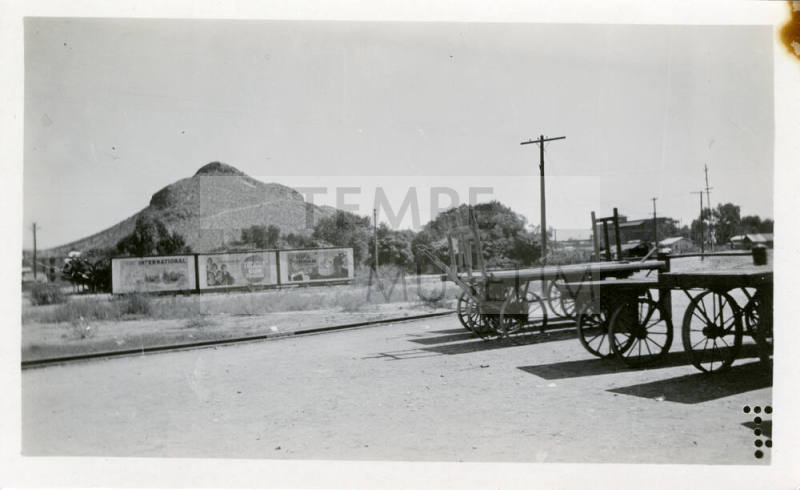 Tempe Butte and Wagons