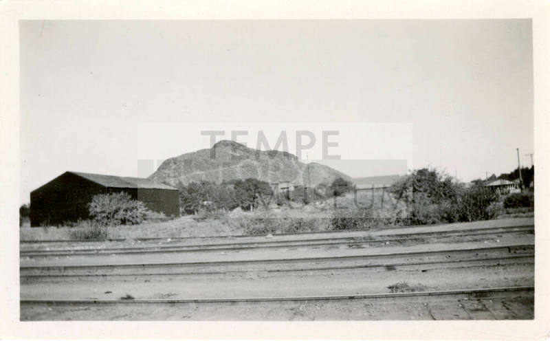 Tempe Butte, Tracks and Barn