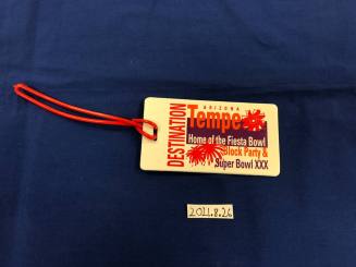 "Tempe: Home of the Fiesta Bowl, Block Party and Super Bowl XXX" Luggage Tag
