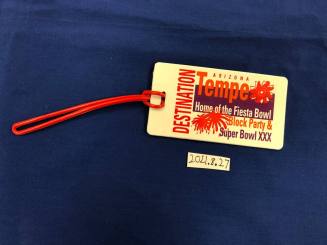 "Tempe: Home of the Fiesta Bowl, Block Party and Super Bowl XXX" Luggage Tag