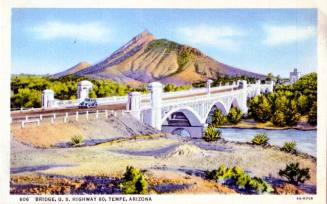 Postcard of the 606 Bridge, U.S. Highway 80, Tempe, Arizona.