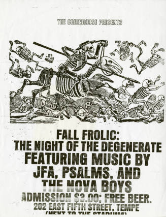 Fall Frolic concert flyer