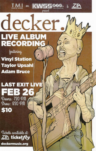 decker Live Album Recording Poster