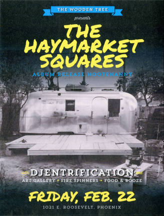 The Haymarket Squares Album Release Hootenanny Poster