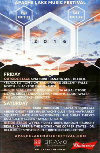 Apache Lake Music Festival 2016 Poster