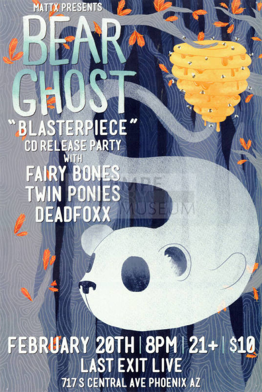 Bear Ghost CD Release Party Poster