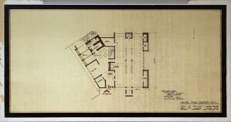 Architectural floor plan drawing of first level of Tempe Fire Station 3