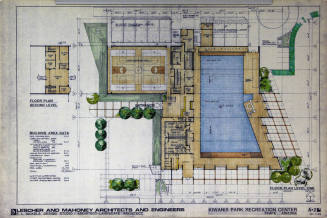 Floor Plan of Both Levels of Kiwanis Park Recreation Center