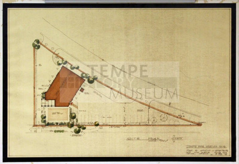 Site Plan for Tempe Fire Station 3
