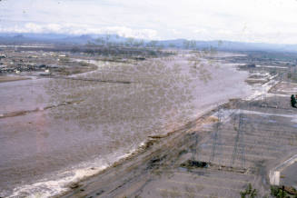 Salt River Flood from Tempe Butte