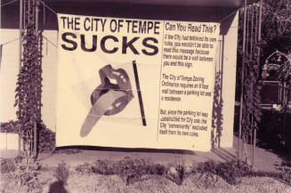 "City of Tempe Sucks" Banner