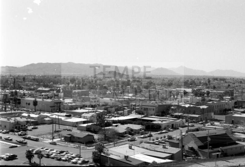 Downtown Tempe, Southwest from Tempe Butte