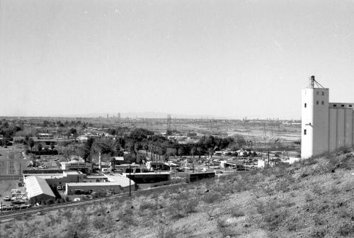 Downtown Tempe and Hayden Flour Mill from Tempe Butte