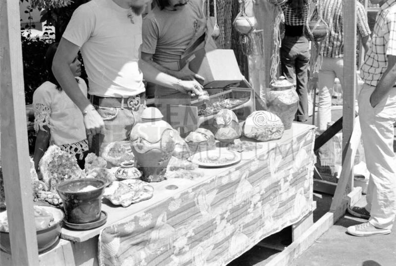 Matt Thomas Booth at the Hayden's Ferry Arts & Crafts Fair in Spring 1974