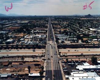 Aerial photo of Apache & Price -- shoot directly west of Price, both sides of Apache
