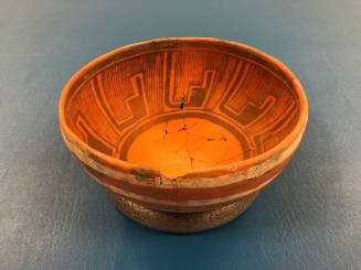 Ceramic polychrome bowl, possibly Anasazi or Zuni