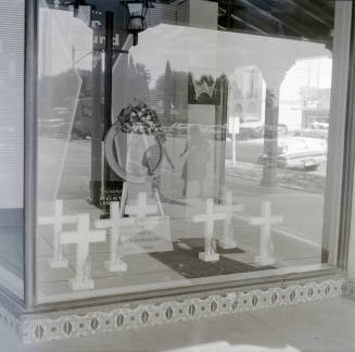 American Legion Soldier Memorial Window Display