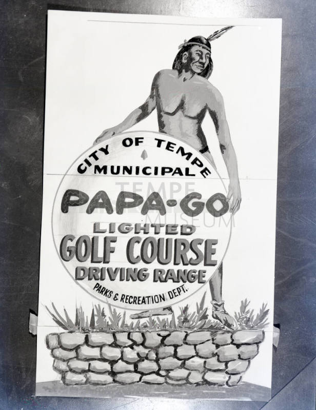 Papa-Go Golf Course Sign