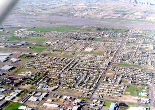 1978 Flood Aerial Photo of West Tempe from a Cessna 150